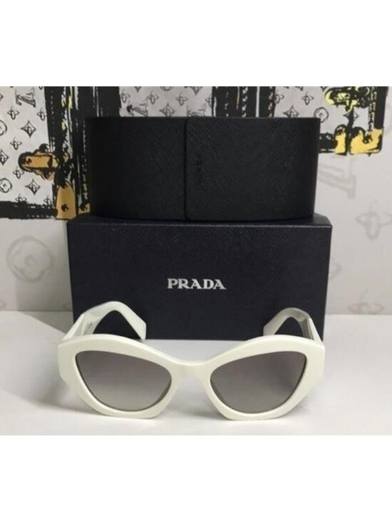 New Authentic Prada SPR 07Y Women’s Sunglasses – White Frame main image 11